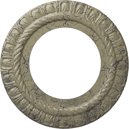 Ekena Millwork Claremont Ceiling Medallion (Canopies up to 7"), 10 5/8"OD x 5 3/4"ID x 1/2"P, Castle Stone Crackle CM10CLCSC